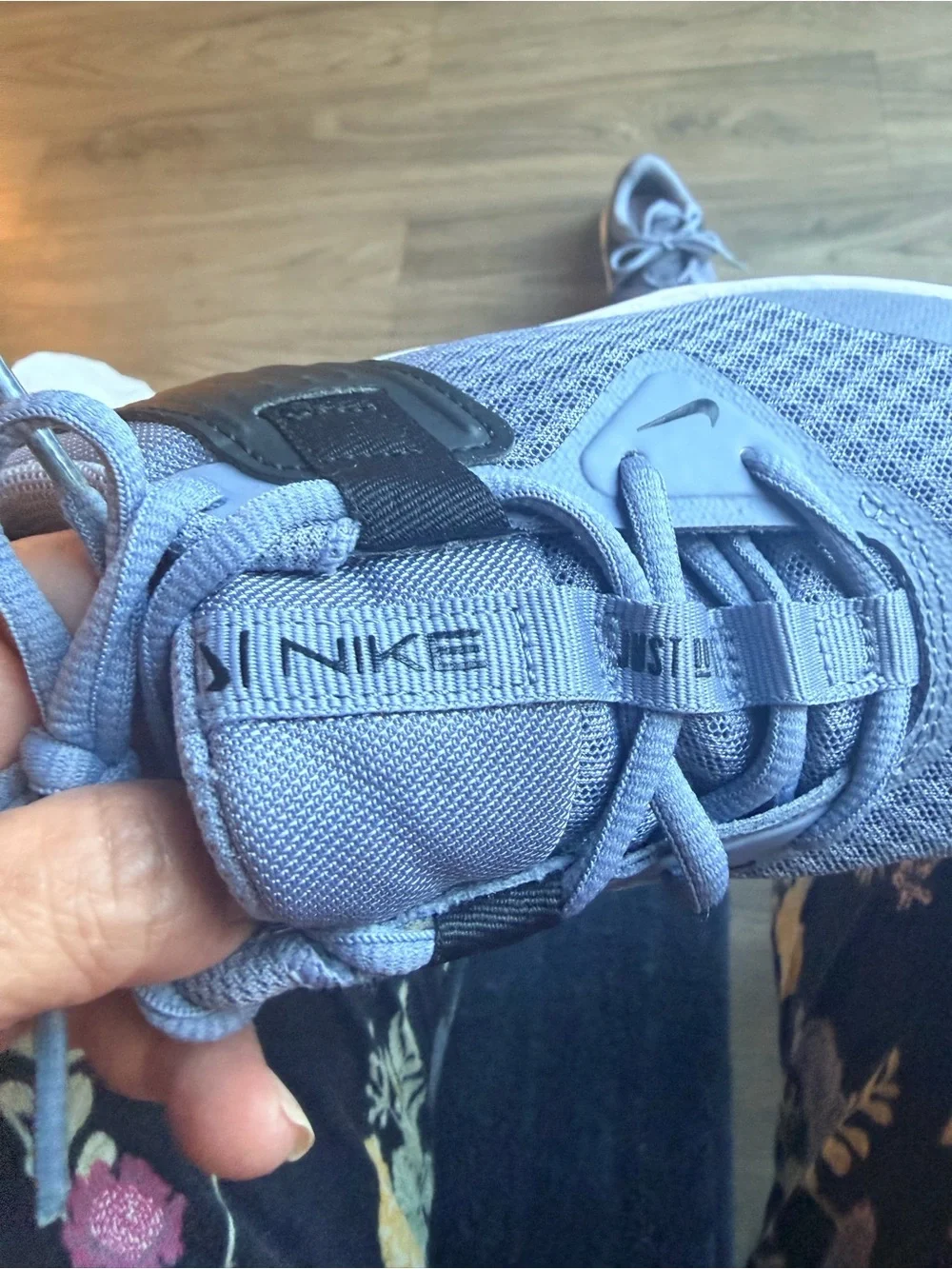 Nike Women’s Light Lavender Mesh Lace-Up Athletic Sneakers